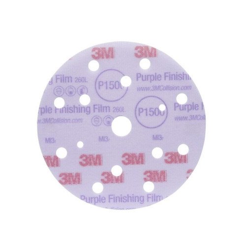 Disc Abraziv 3M Hookit 260L, P1500, 15 Gauri, 150mm