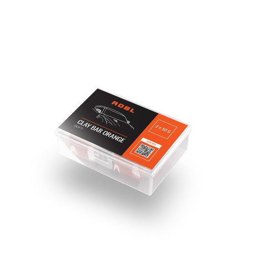 Argila Decontaminare Auto Fina ADBL Clay Bar Soft, Portocaliu, 100g, 2 buc