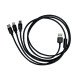 Cablu de Date 3 in 1 ADBL USB Splitter, 1.2m