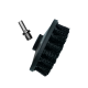 Perie Medie Textil cu Adaptor Bormasina ADBL Twister Medium, 125mm