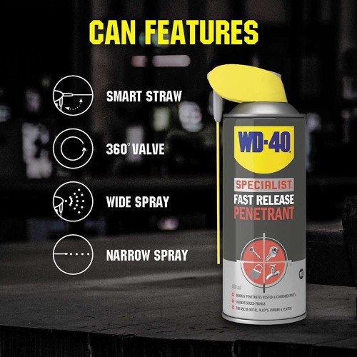 Spray Degripant Rugina WD-40 Fast Release Penetrant, 400ml