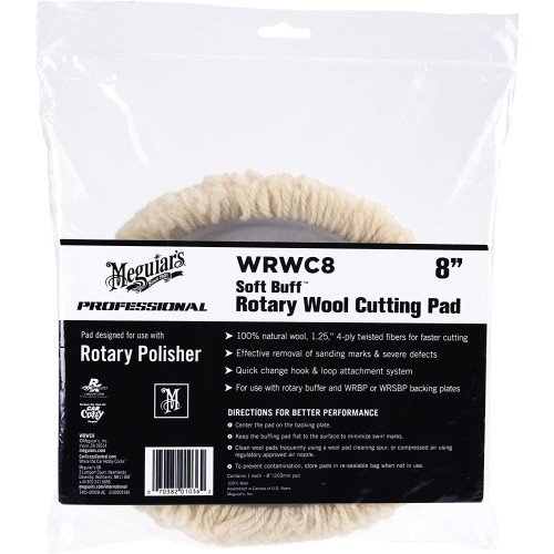 Blana Polish Abraziv Meguiars Soft Buff Rotary Wool Pad 8