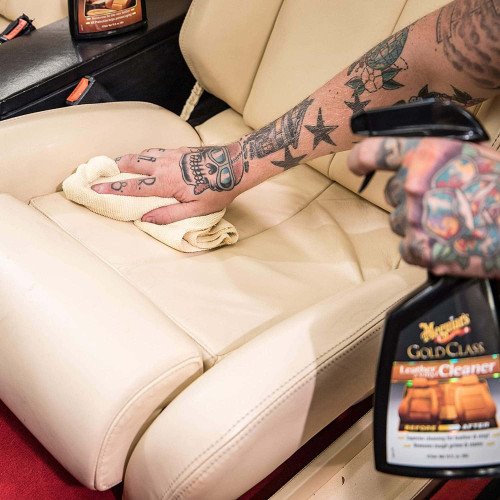 Solutie Curatare Piele si Vinil Meguiars Gold Class Leather and Vinyl Cleaner, 473ml
