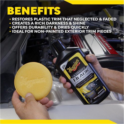 Dressing Plastice Exterioare Meguiar's Ultimate Black Plastic Restorer, 473ml