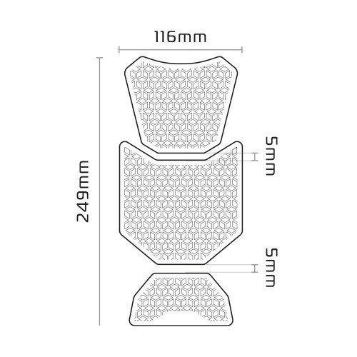 Sticker Tank Pad Moto Oxford Gripper