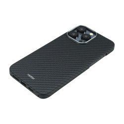 Husa de Telefon din Kevlar pentru Iphone 15 Pro Max Vetter Slim, MagSafe, Negru