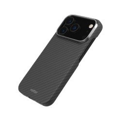 Husa de Telefon din Kevlar pentru Iphone 17 Pro Max Vetter Clip-On, MagSafe, Negru