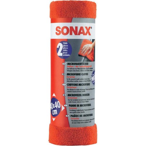 Set Laveta Microfibre Exterior Sonax Microfiber Cloth, 2 buc